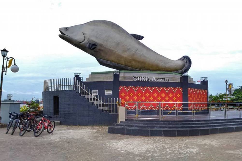 Lokasi Tugu Ikan Belido Palembang.jpg