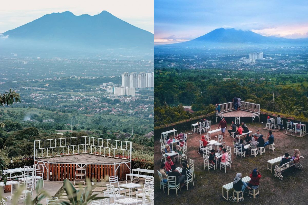 Pemandangan pegunungan di Taman Fathan Hambalang.jpg