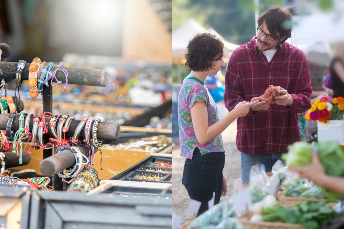 Wisatawan sedang ada di Pasar Seni Kumbasari.jpg