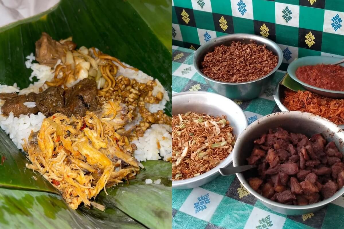 nasi jinggo babi kecap bu manik sret sret