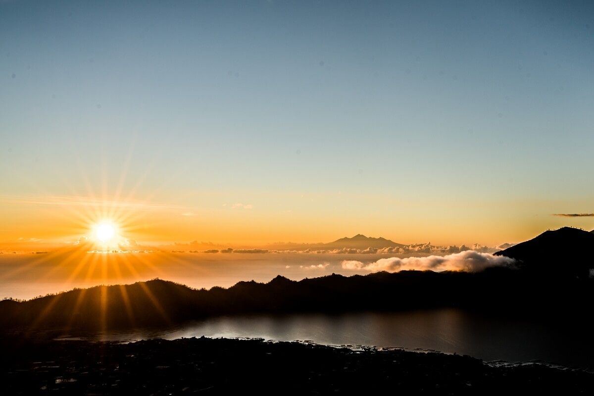sunrise dari gunung batur