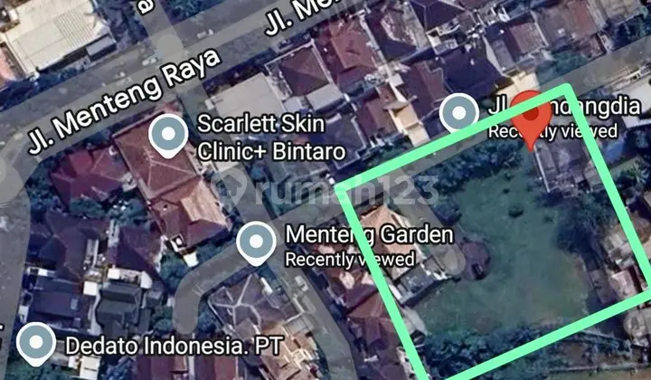 Rare! Dijual Tanah Hook di Bintaro - Lokasi Premium &Trategis.